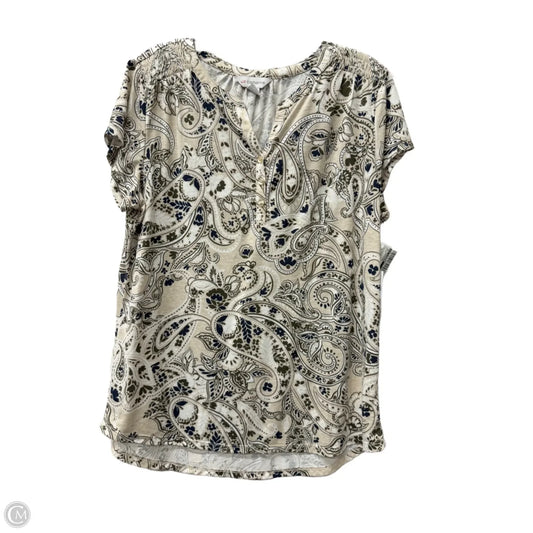 Top Sleeveless By Liz Claiborne In White, Size: L