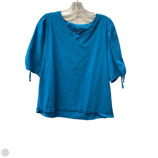 Top Short Sleeve By Ann Taylor In White, Size: M