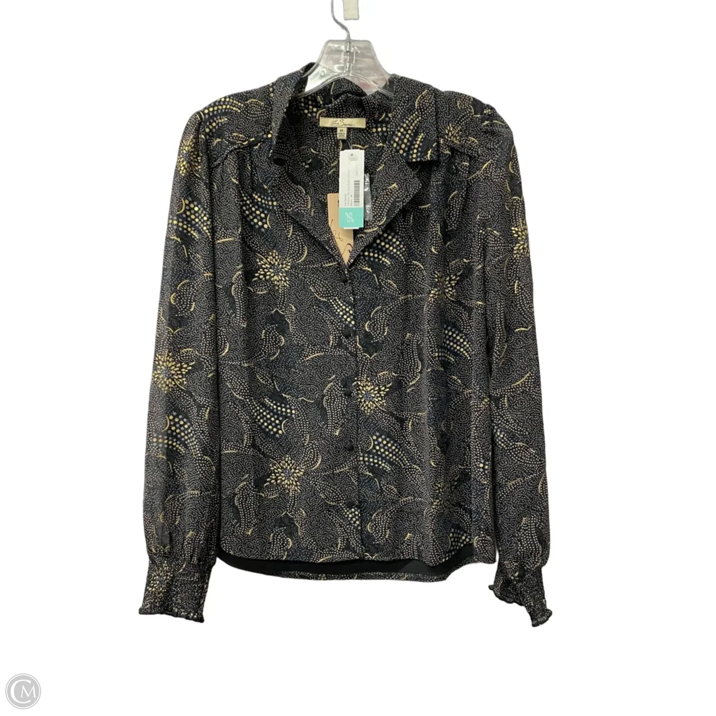 Top Long Sleeve By Clothes Les serein In Black, Size: M
