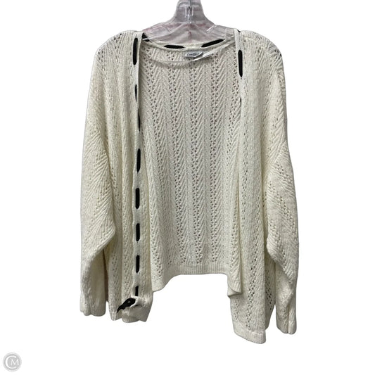 Cardigan By Cme In White, Size: 3x