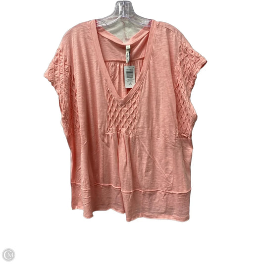 Top Short Sleeve By Torrid In Pink, Size: 2x