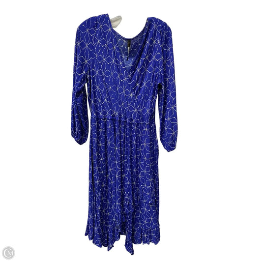 Dress Casual Midi By Tracy Reese In Blue, Size: L