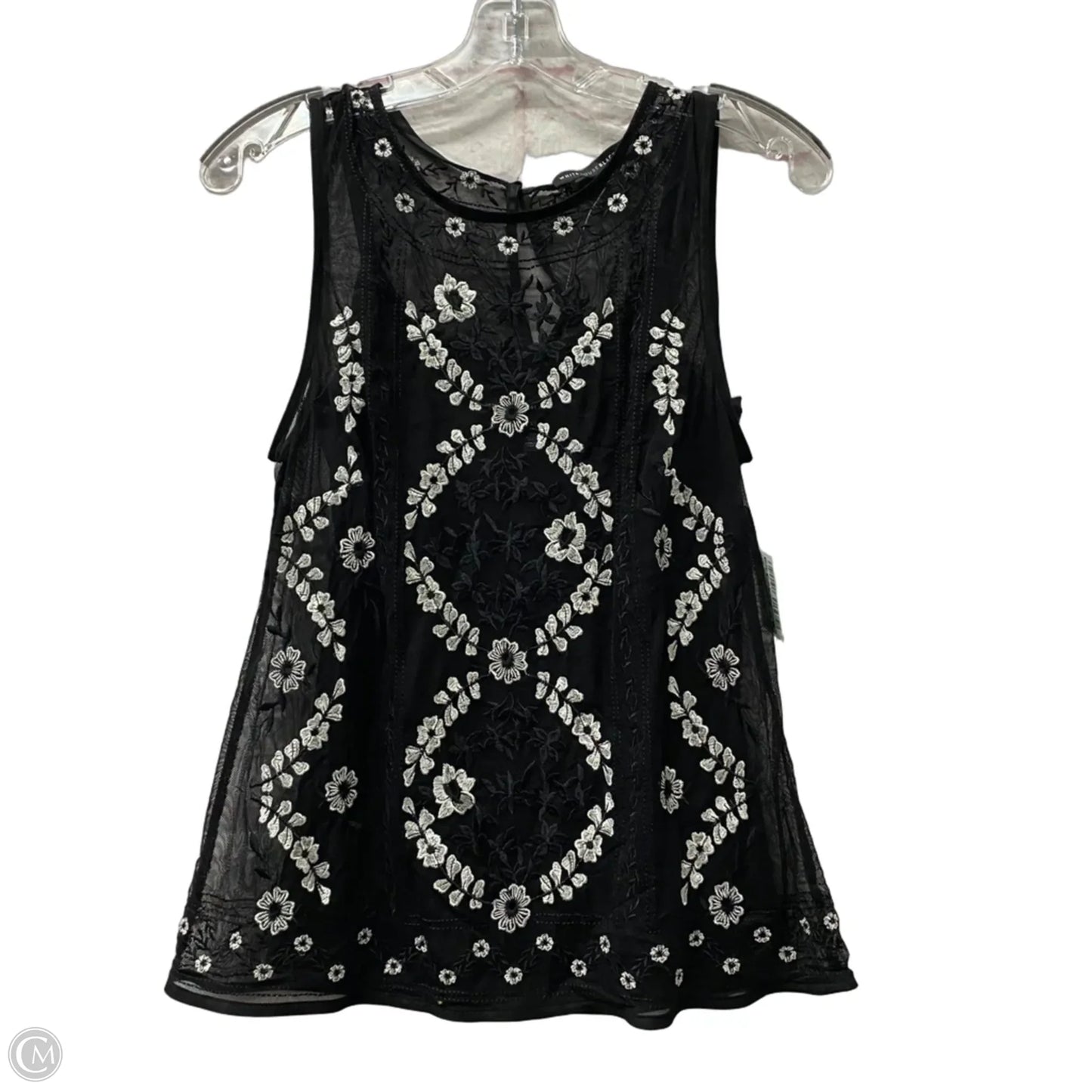 Top Sleeveless By White House Black Market In Black, Size: Xs