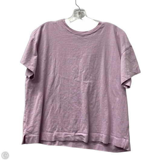 Top Short Sleeve Basic By Old Navy In Purple, Size: L