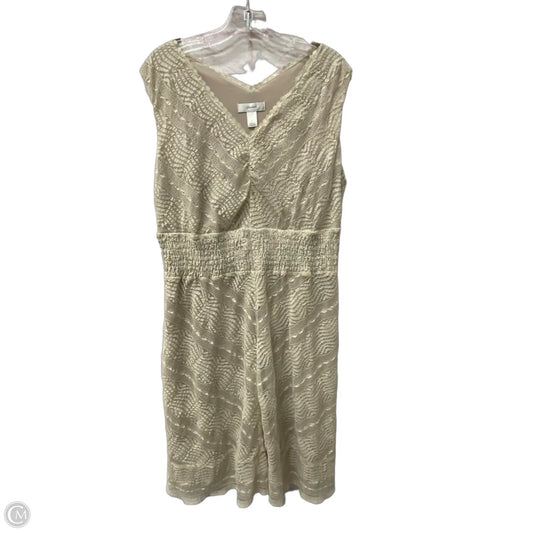 Dress Casual Short By Cj Banks In Tan, Size: 1x