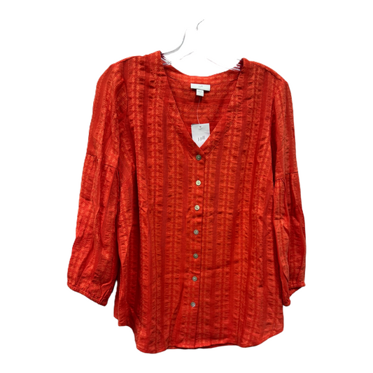 Orange Top Long Sleeve By J. Jill, Size: S