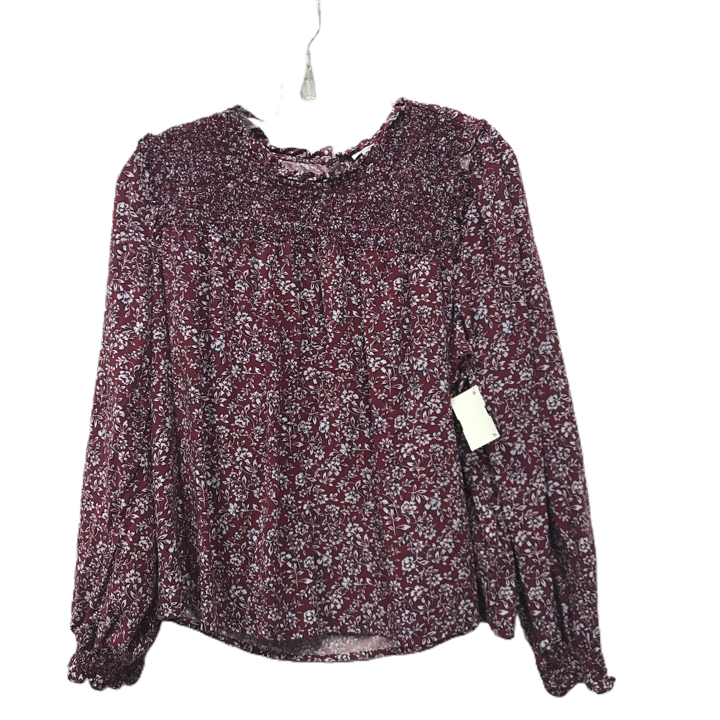 Purple Top Long Sleeve By J. Crew, Size: L