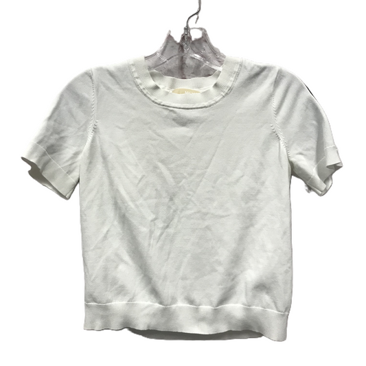 White Top Short Sleeve By Michael By Michael Kors, Size: S