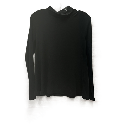 Top Long Sleeve Basic By J. Jill In Black, Size: M