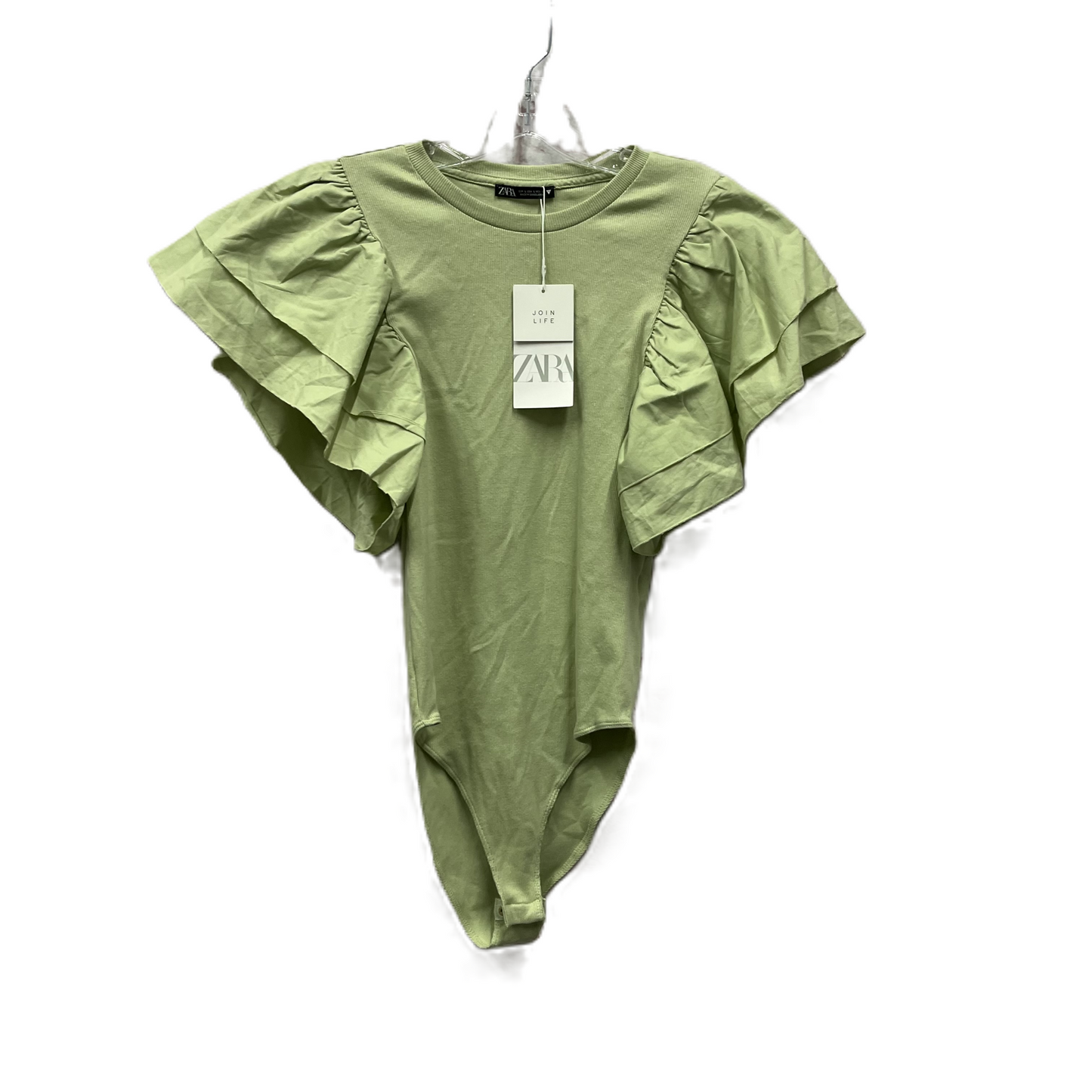 Bodysuit By Zara In Green, Size: L