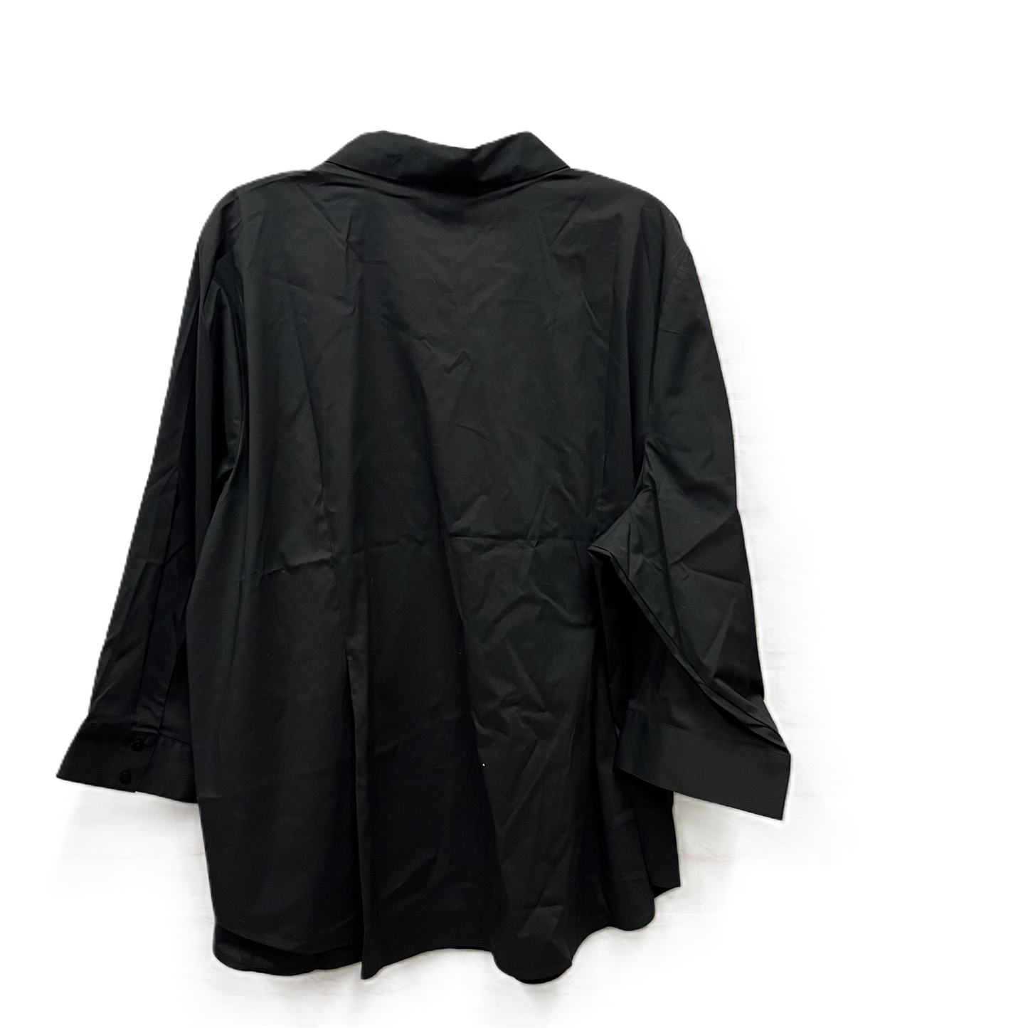 Top 3/4 Sleeve By Liz Claiborne In Black, Size: 3x