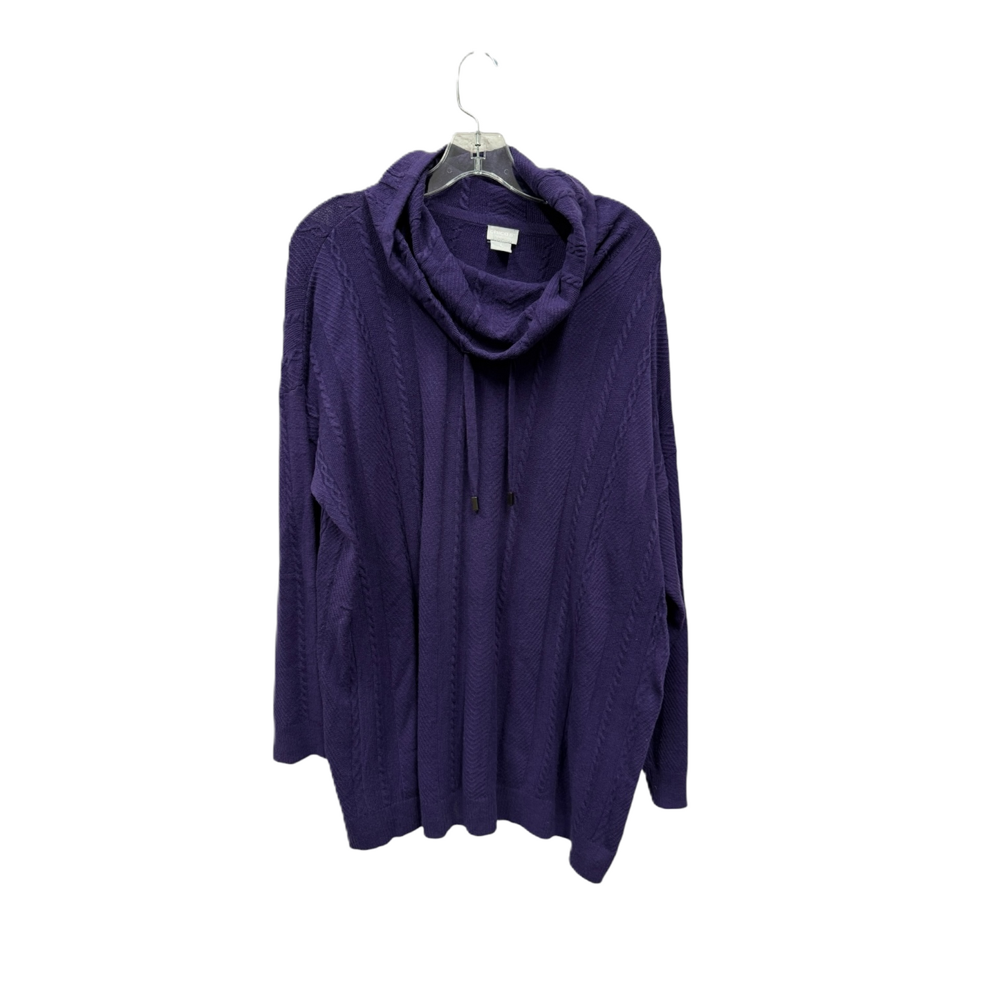 Sweater By Zenergy By Chicos In Purple, Size: Xl