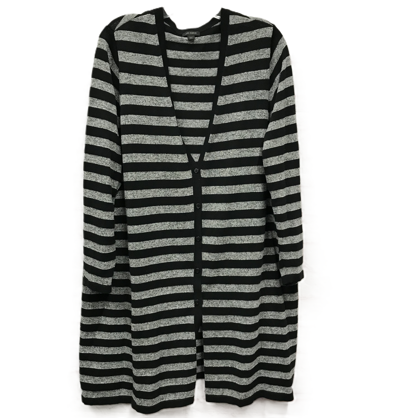 Cardigan By J. Jill In Black & Grey, Size: Xl