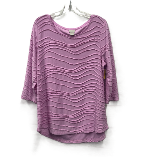 Top Long Sleeve By Chicos In Pink, Size: L