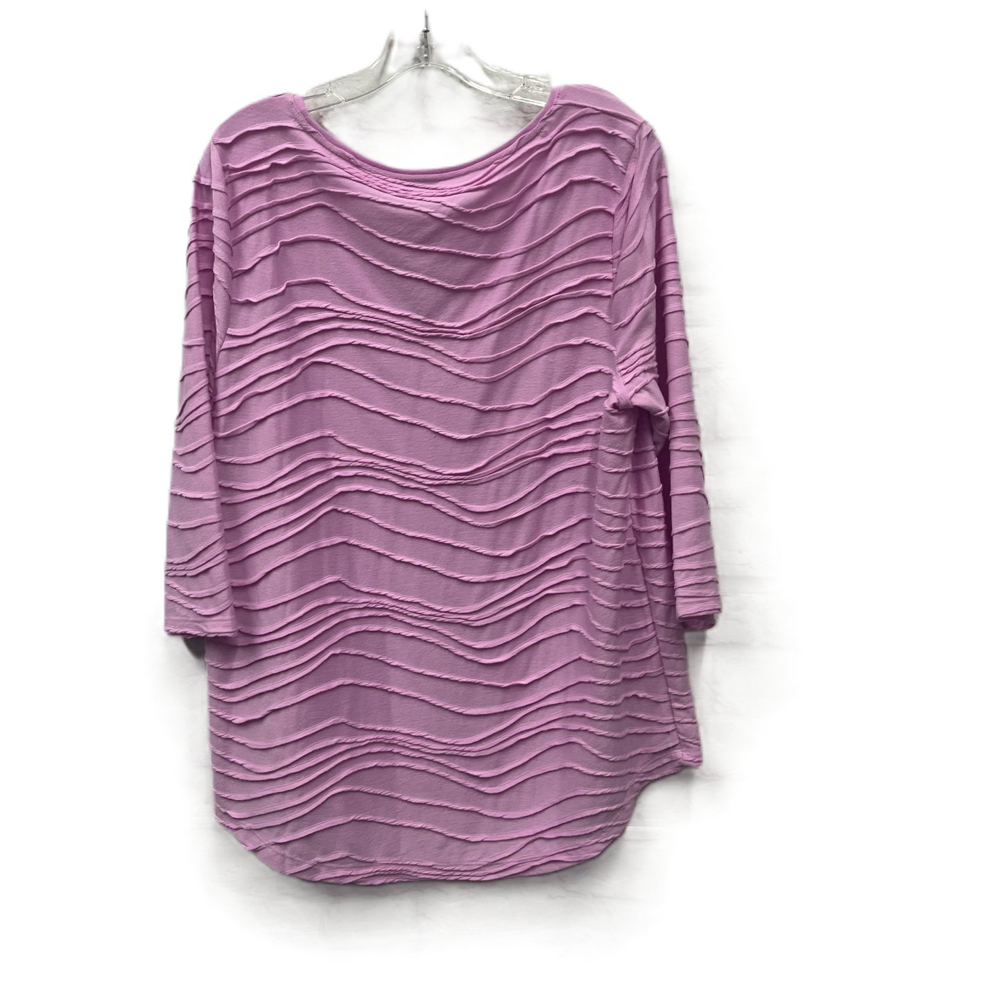 Top Long Sleeve By Chicos In Pink, Size: L