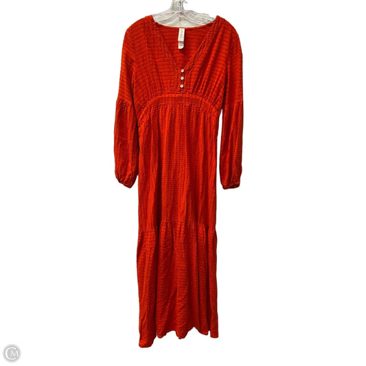 Dress Casual Maxi By Amadi In Orange, Size: S