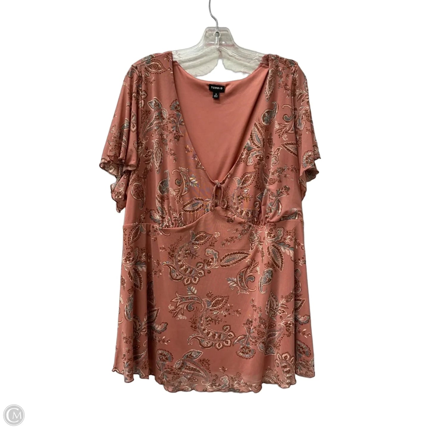 Top Short Sleeve By Torrid In Pink, Size: 3x