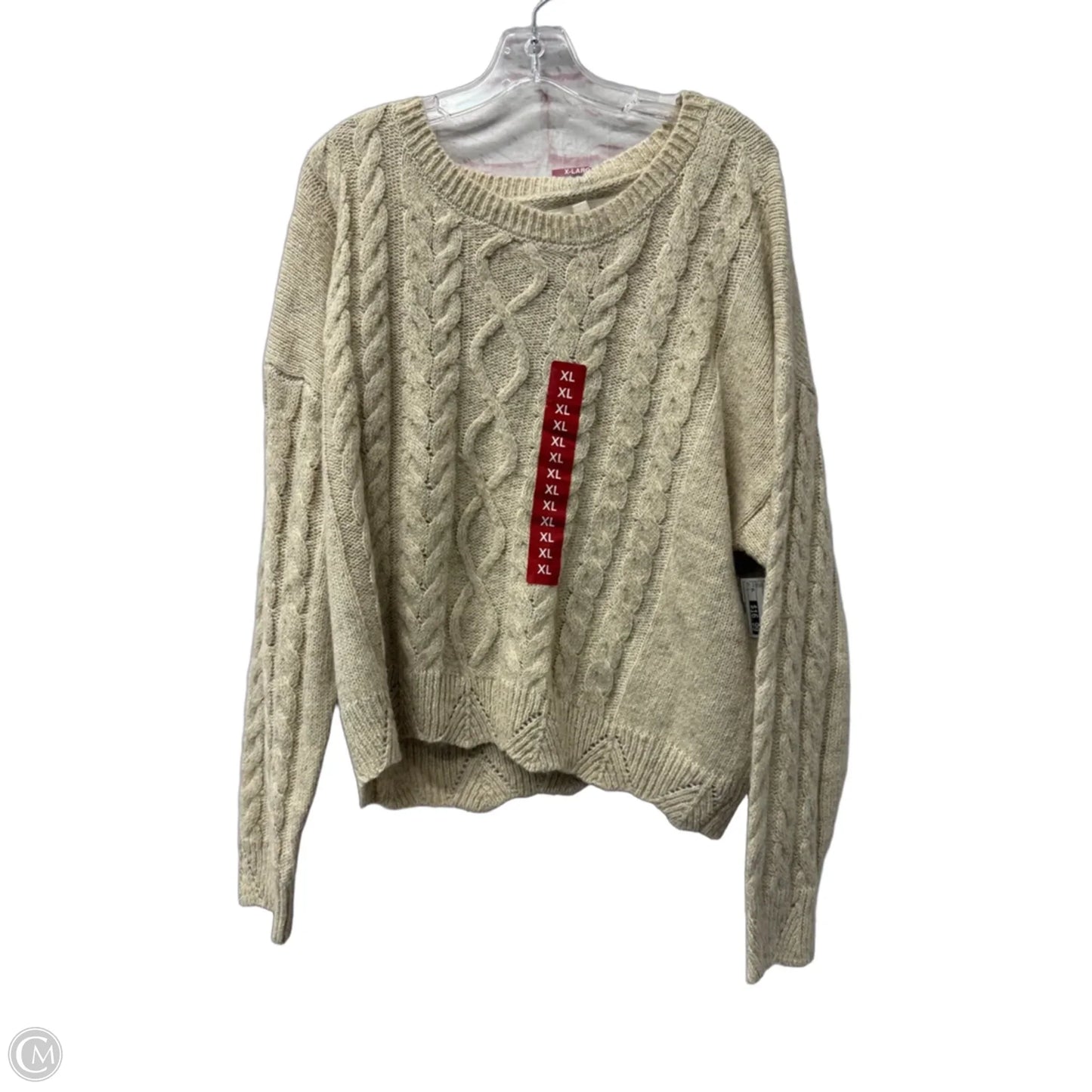 Sweater By Lucky Brand In Tan, Size: Xl