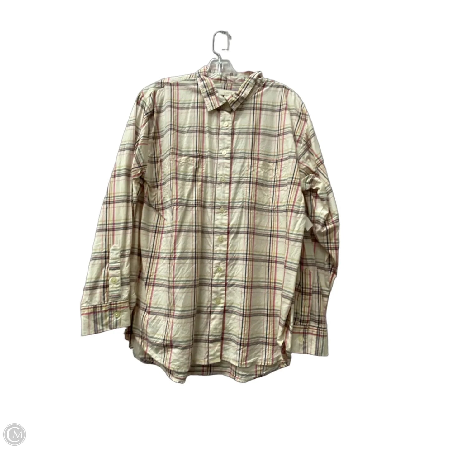 Top Long Sleeve By Loft In Pink, Size: L