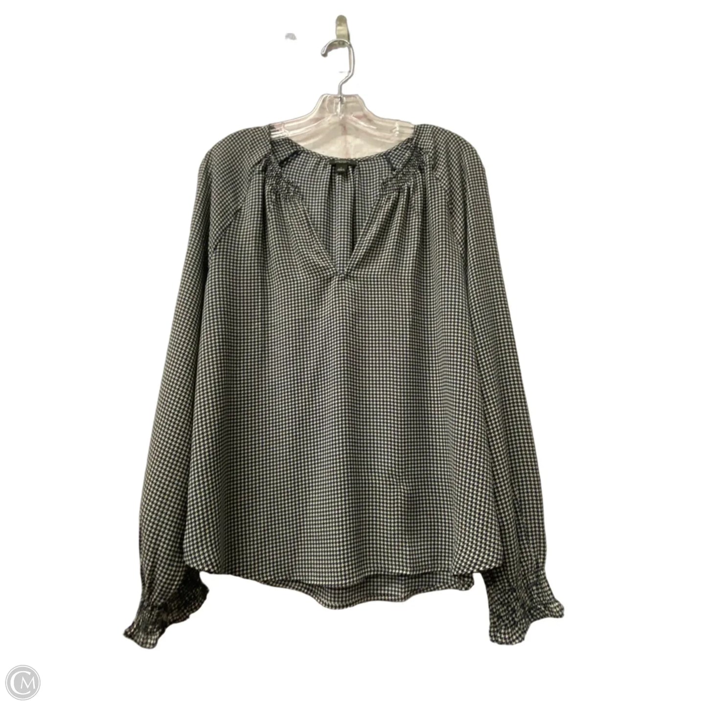 Top Long Sleeve By Ann Taylor In Blue, Size: L