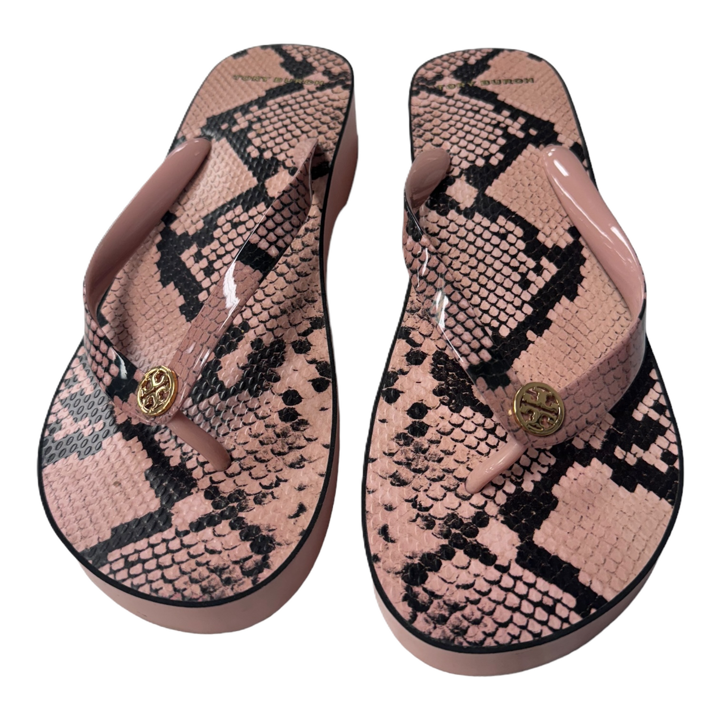 Pink Sandals Flats By Tory Burch, Size: 11