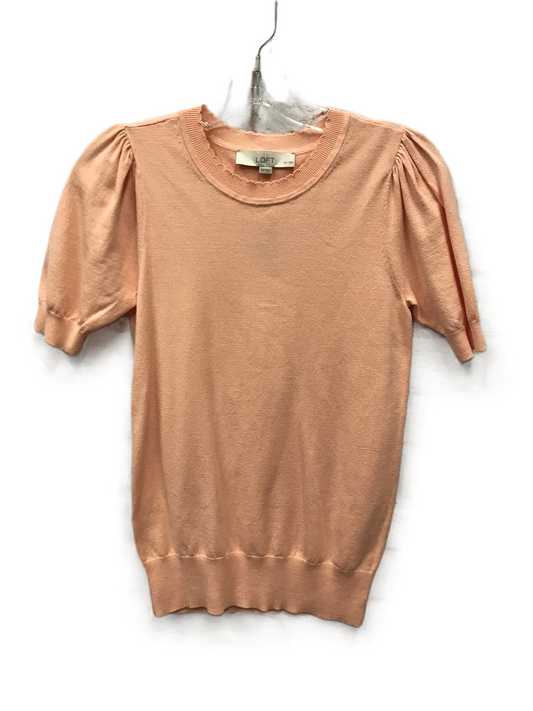 Orange Top Short Sleeve By Loft, Size: Petite Xxs