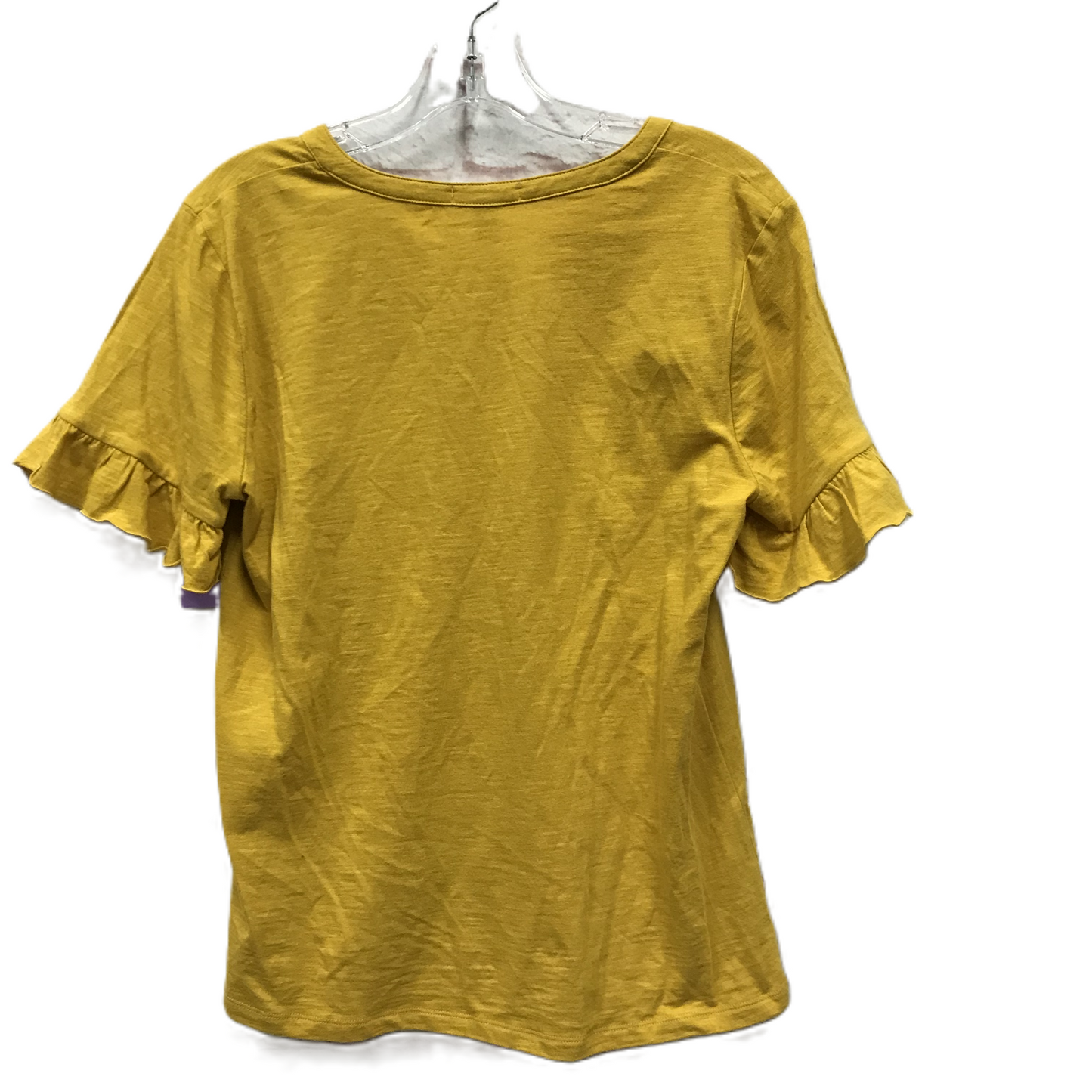 Yellow Top Short Sleeve By Nine West, Size: M