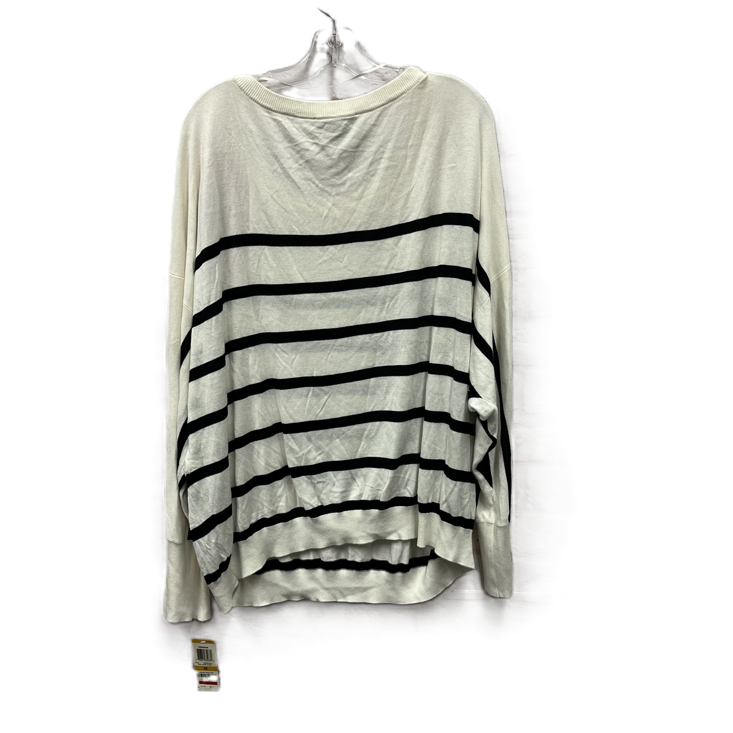 Top Long Sleeve By Inc In White, Size: 3x