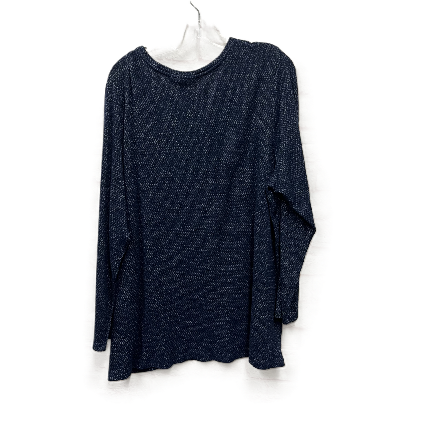 Top Long Sleeve By Cj Banks In Blue, Size: 2x