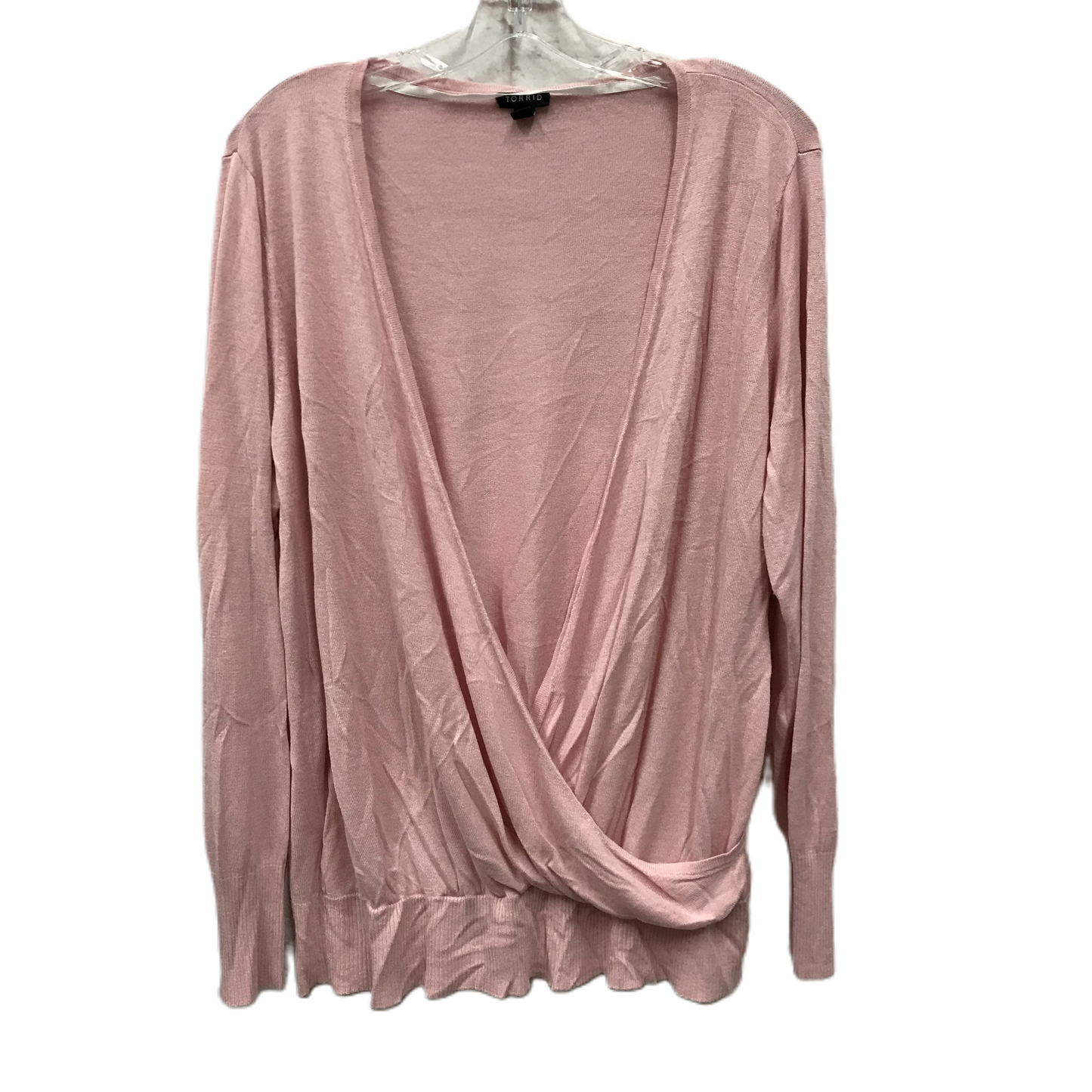 Sweater By Torrid In Pink, Size: 2x