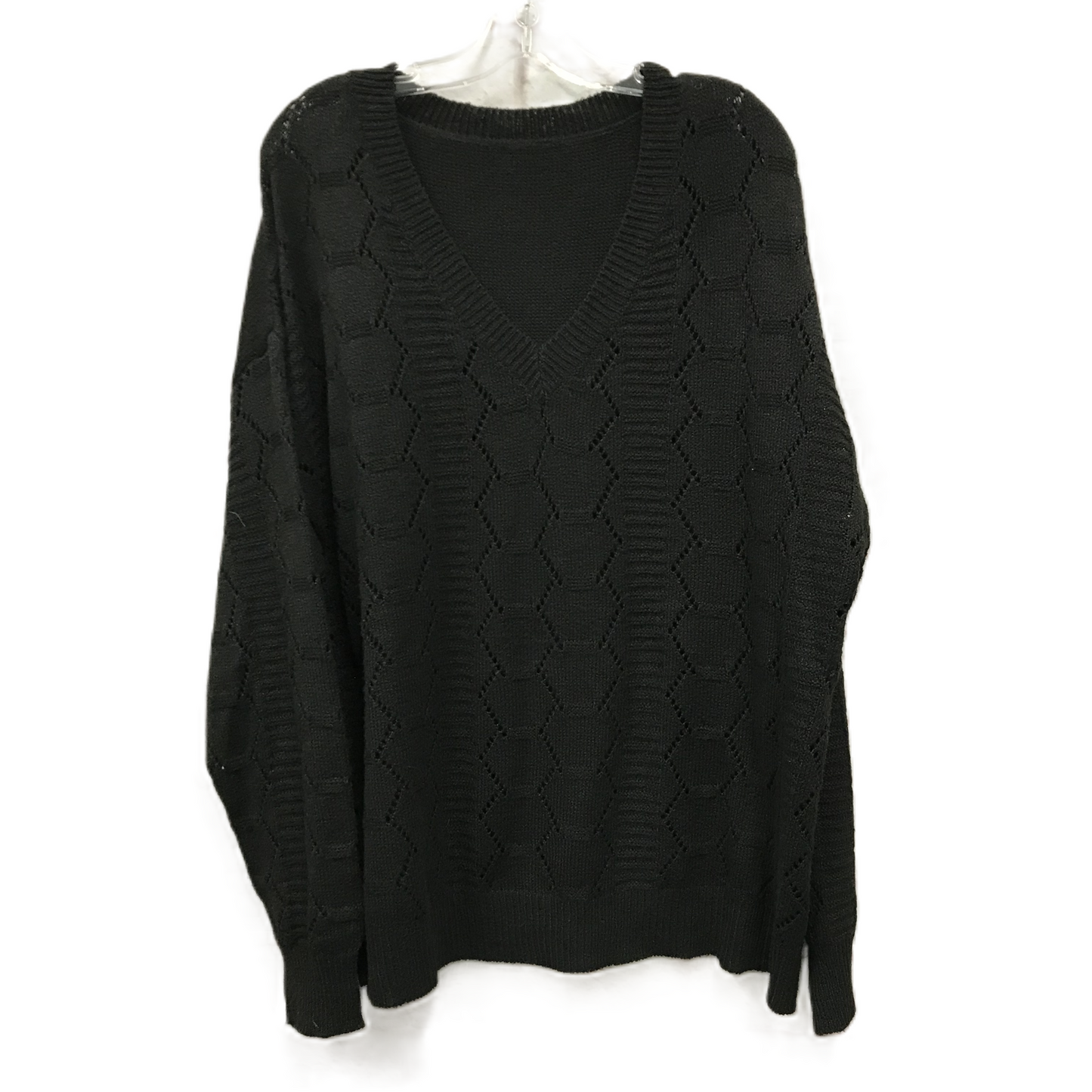 Sweater By Shein In Black, Size: 3x