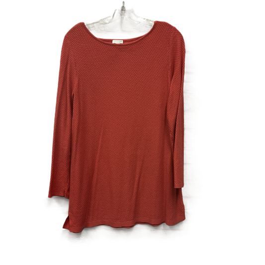 Top Long Sleeve By J. Jill In Orange, Size: M