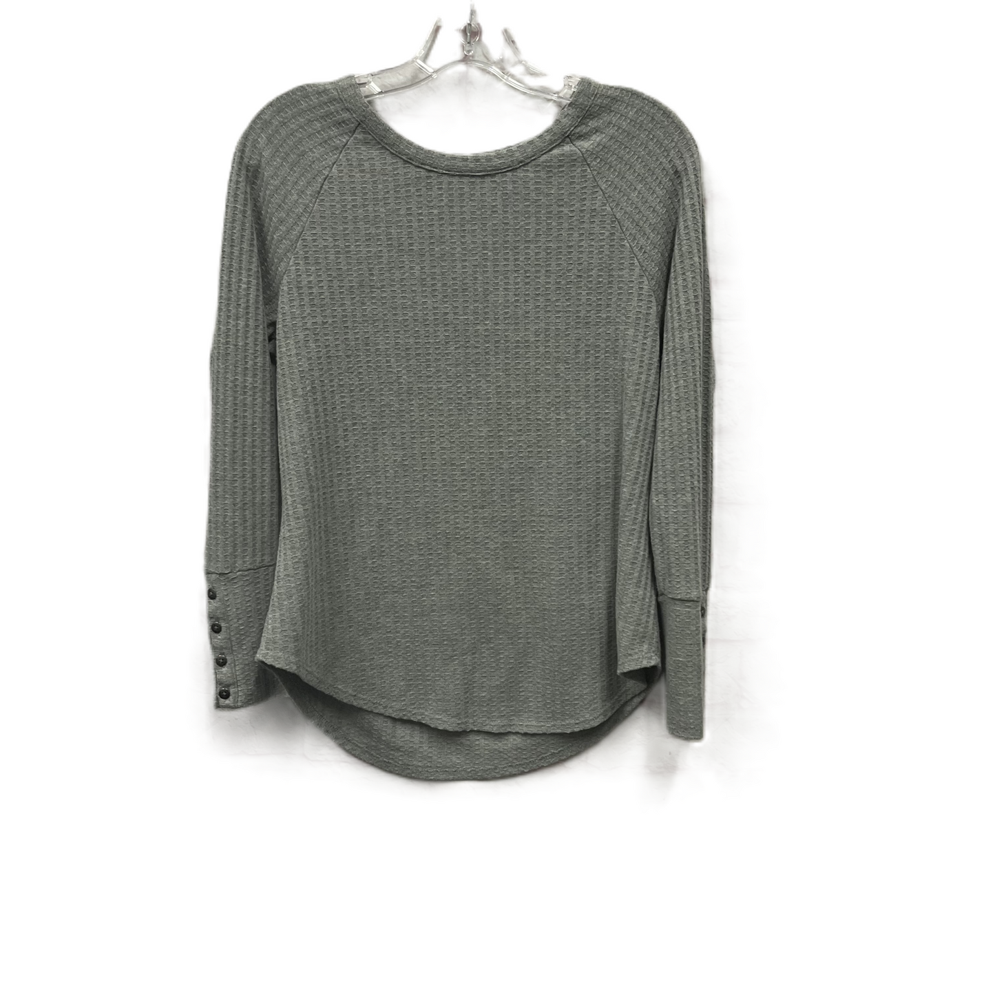 Top Long Sleeve By Chaser In Grey, Size: M