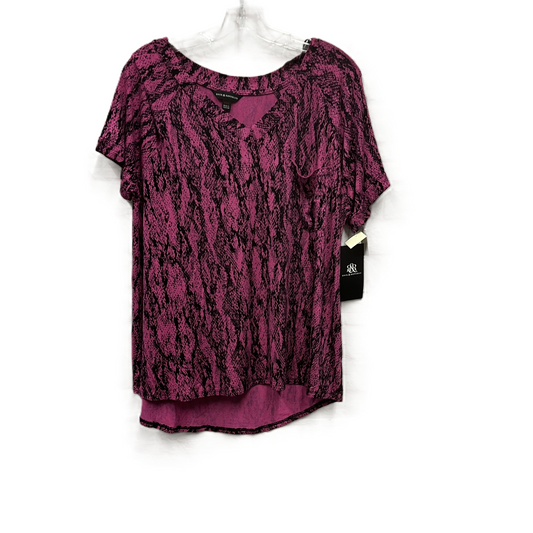 Top Short Sleeve By Rock And Republic In Pink, Size: 1x