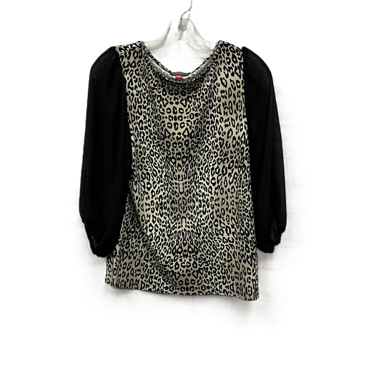 Top Long Sleeve By Vince Camuto In Animal Print, Size: S