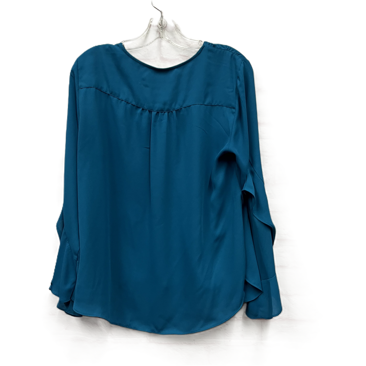 Top Long Sleeve By Inc In Teal, Size: M