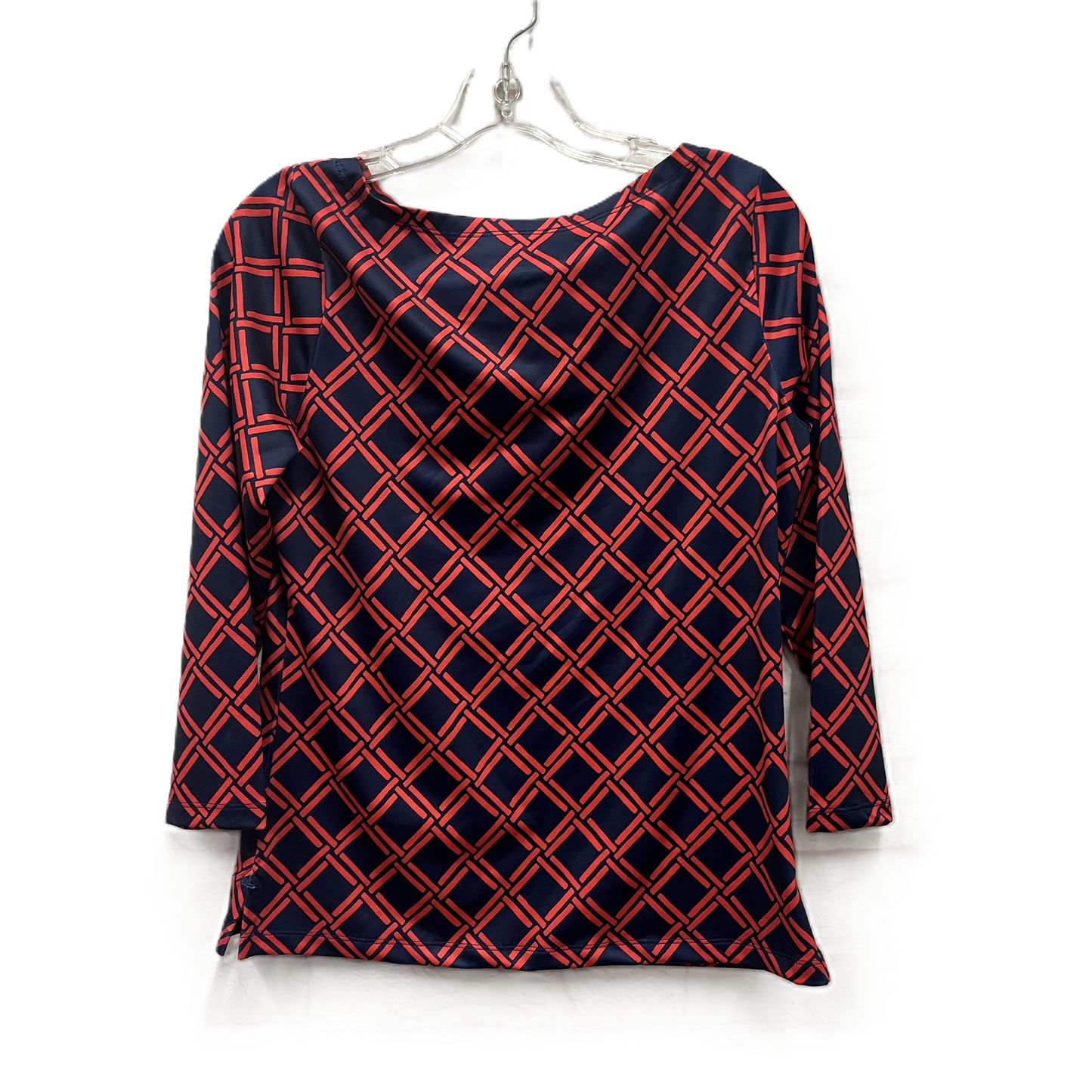 Top Long Sleeve By Vineyard Vines In Blue & Red, Size: S