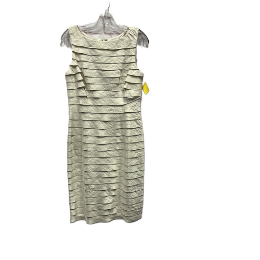 Dress Party Midi By Adrianna Papell In Cream, Size: M