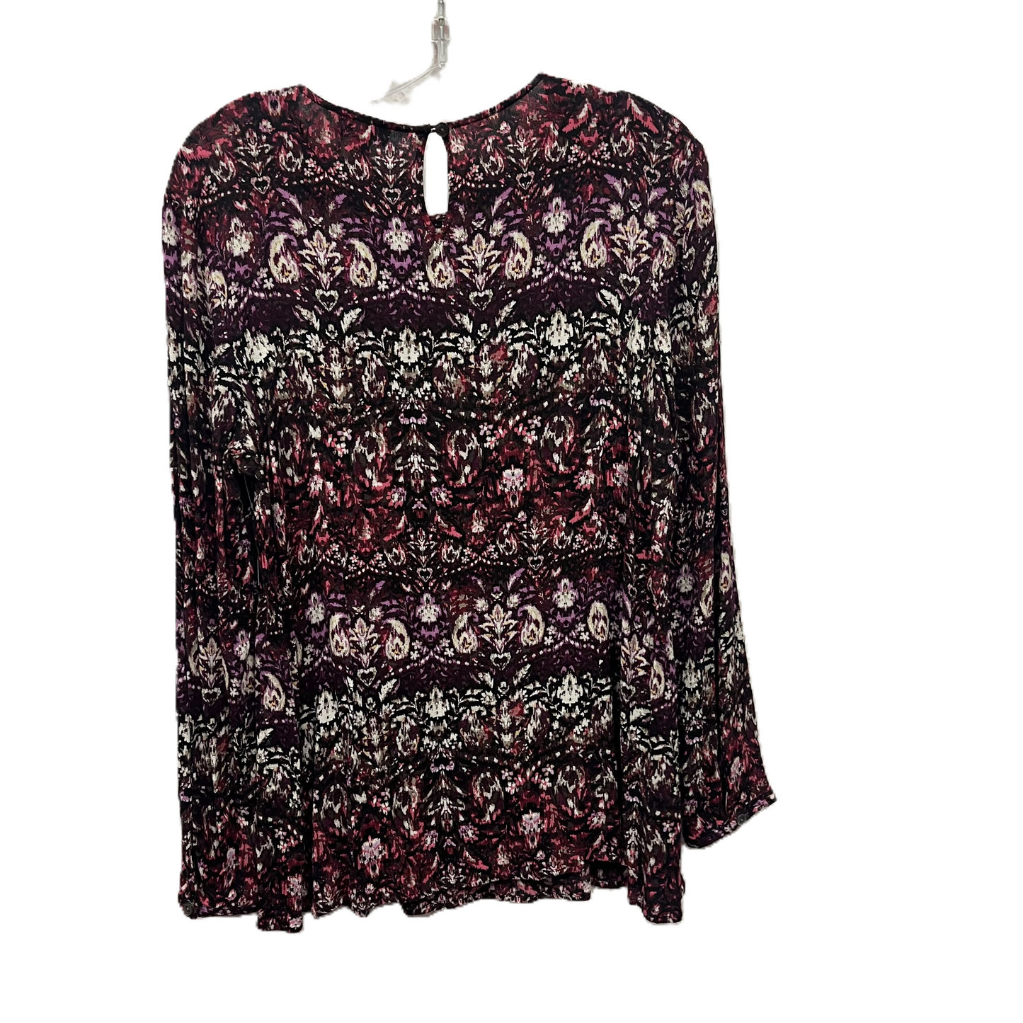 Top Long Sleeve By J. Jill In Maroon, Size: M