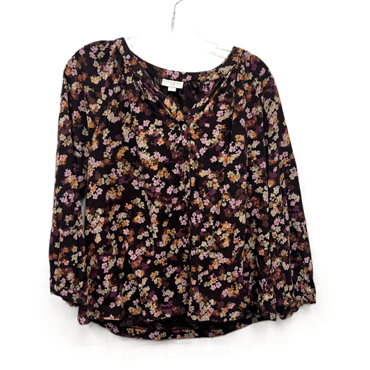 Top Long Sleeve By J. Jill In Purple, Size: M