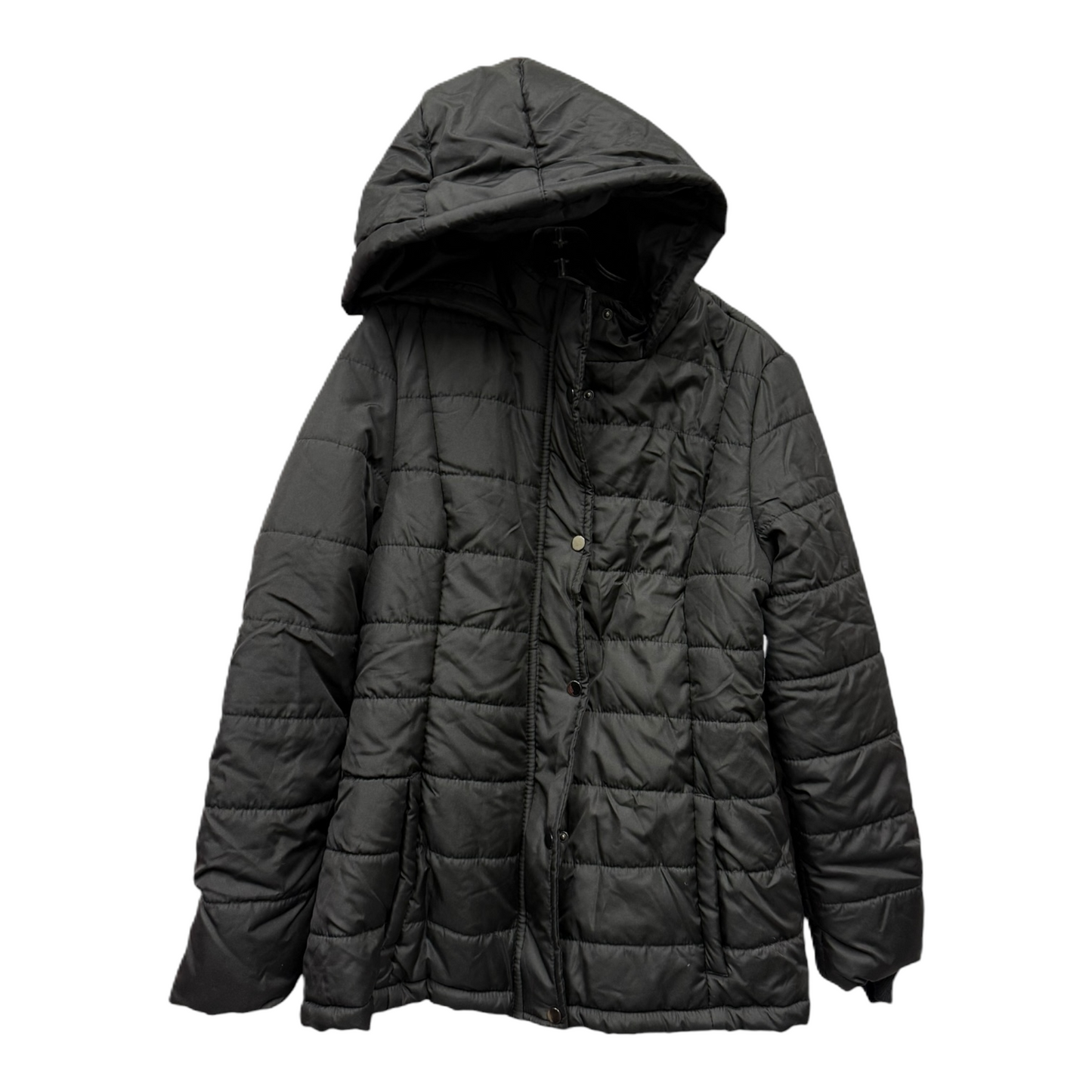 Coat Puffer & Quilted By Rampage In Black, Size: L