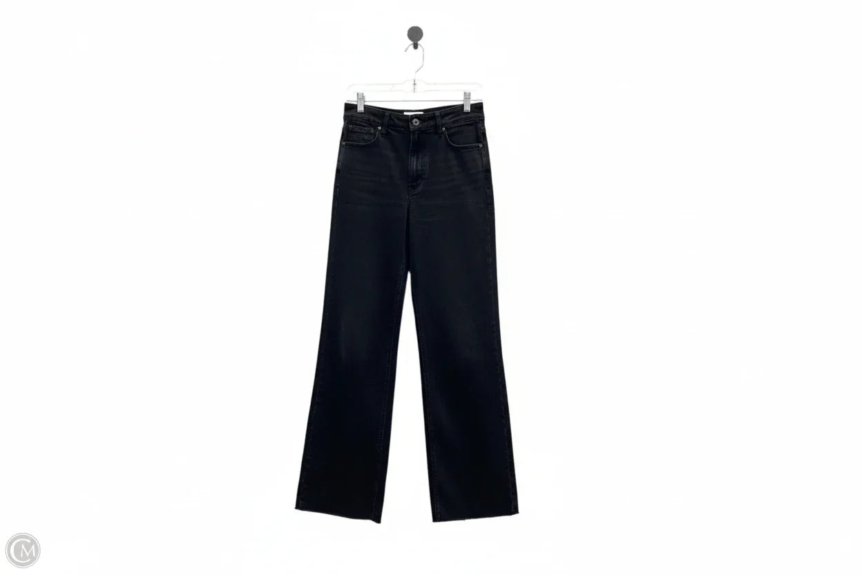 Jeans Wide Leg By Oat In Black, Size: 8
