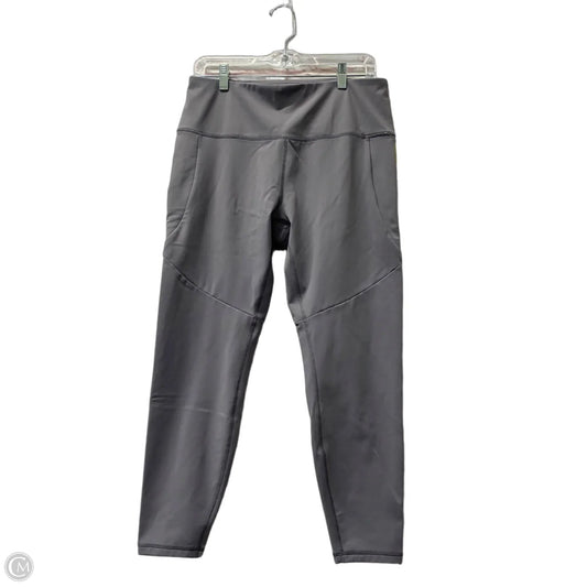 Athletic Leggings By Spyder In Grey, Size: Xl