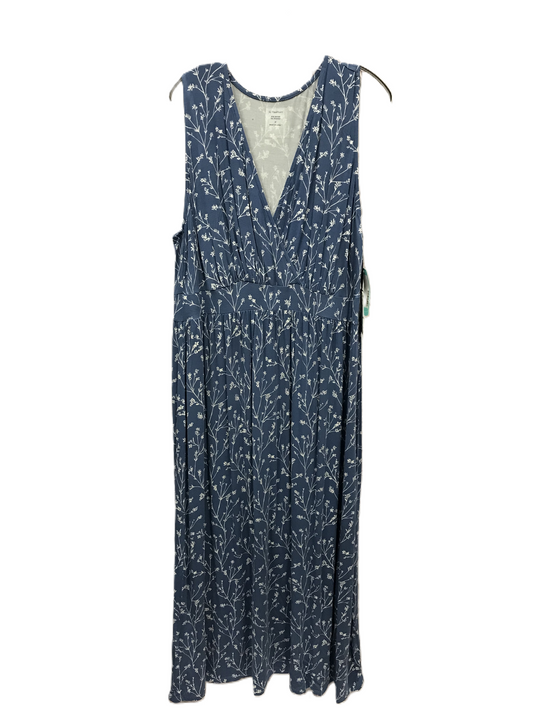 Blue Dress Casual Maxi By 41 Hawthorn, Size: 2x