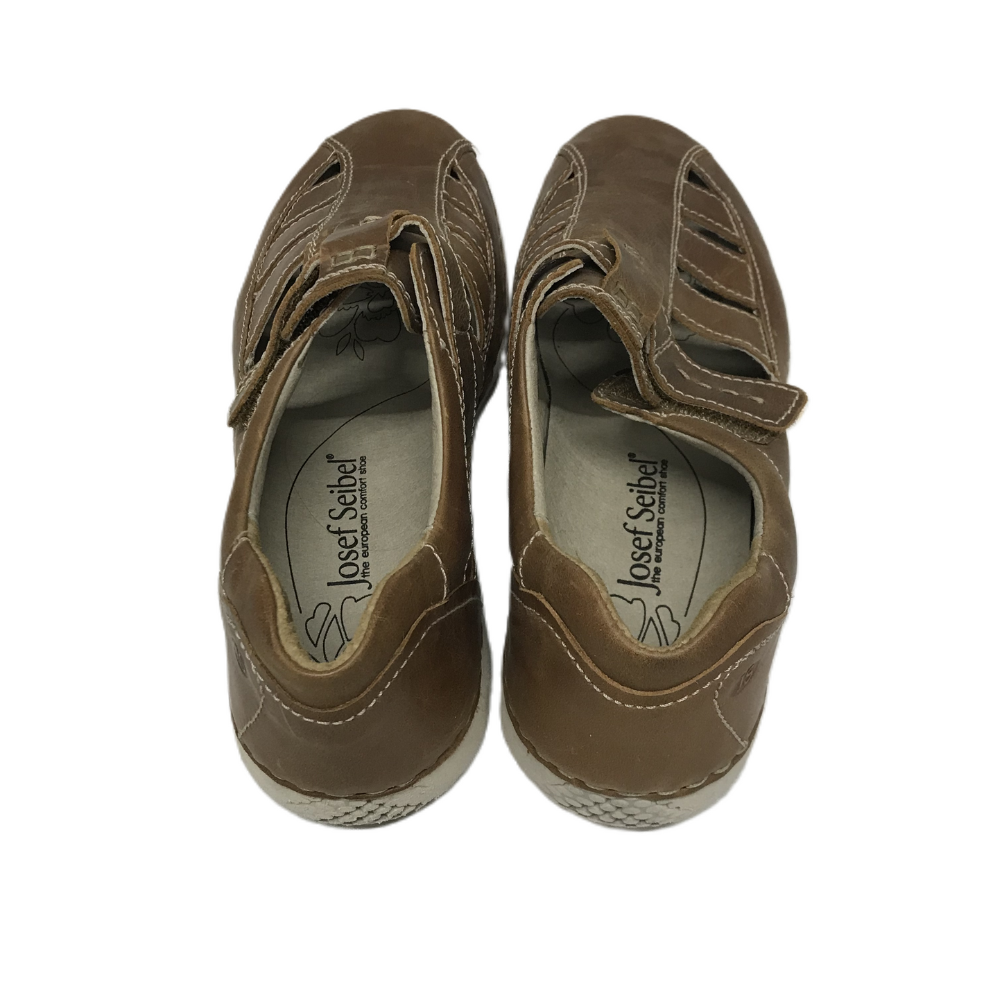 Tan Shoes Flats By Josef Seibel, Size: 9.5