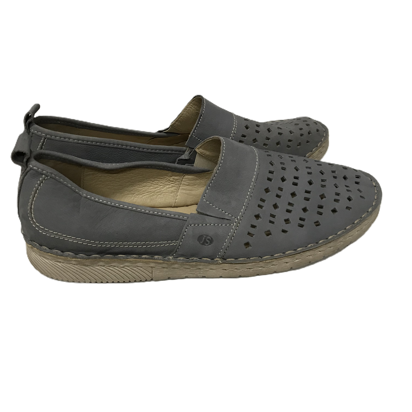 Grey Shoes Flats By Josef Seibel, Size: 10.5