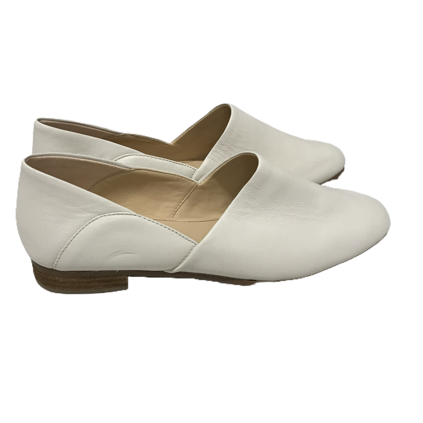 Cream Shoes Flats By Clarks, Size: 9