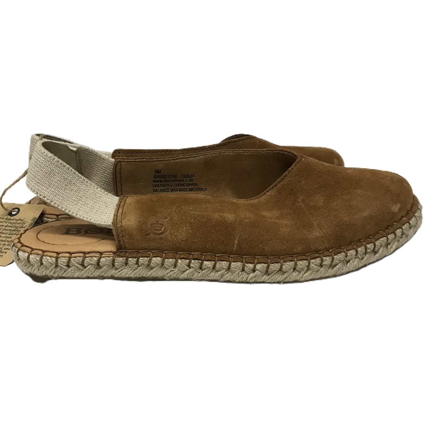 Brown Shoes Flats By Born, Size: 9