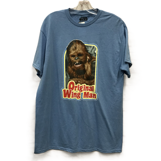 Blue Top Short Sleeve By star wars, Size: L