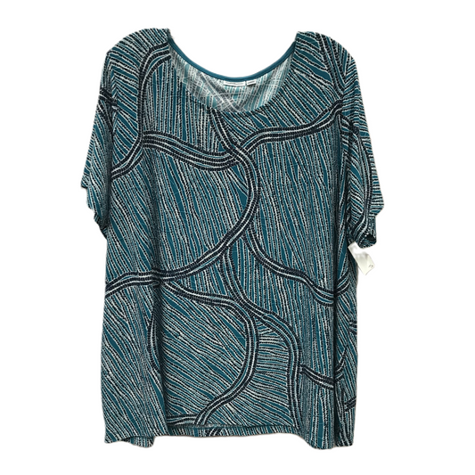 Teal Top Short Sleeve By Croft And Barrow, Size: 2x